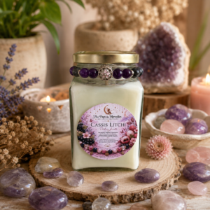 Bracelet surprise et sa bougie Cassis Litchi